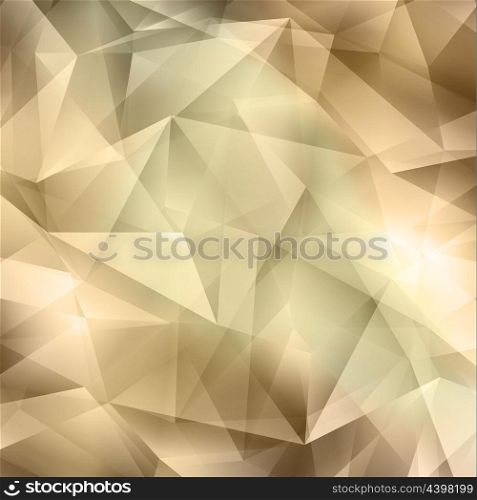 Crystal Abstract Geometric Cut Brown Background