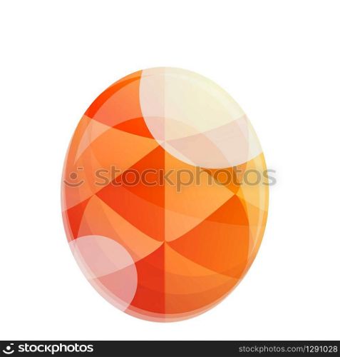 Crystal gem icon. Cartoon of crystal gem vector icon for web design isolated on white background. Crystal gem icon, cartoon style