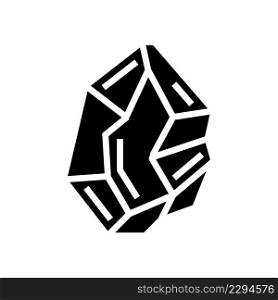 crystal magic glyph icon vector. crystal magic sign. isolated contour symbol black illustration. crystal magic glyph icon vector illustration