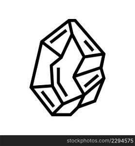 crystal magic line icon vector. crystal magic sign. isolated contour symbol black illustration. crystal magic line icon vector illustration