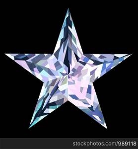 crystal star logo template, symbol and Icon, Vector illustration
