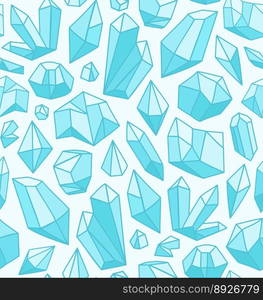 Crystals pattern vector image