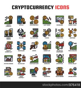 Crytocurrency , Thin Line and Pixel Perfect Icons