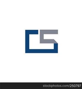 CS letter logo design vector illustration template, C letter logo vector, letter C and S logo vector, creative Letter CS letter logo