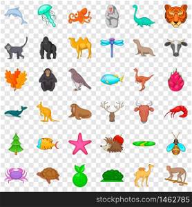 Csamel icons set. Cartoon style of 36 camel vector icons for web for any design. Camel icons set, cartoon style
