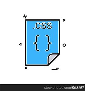 css application download file files format icon vector design