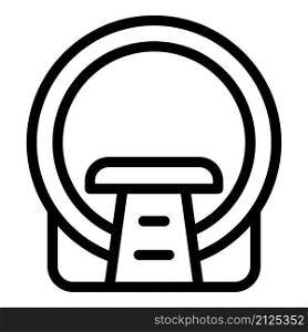 Ct scan icon outline vector. Magnetic resonance. Medical mri. Ct scan icon outline vector. Magnetic resonance