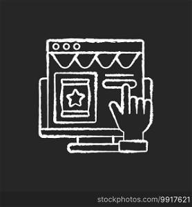 CTA marketing chalk white icon on black background. Call to action. Marketing term for any device designed to prompt immediate response or encourage sale. Isolated vector chalkboard illustration. CTA marketing chalk white icon on black background