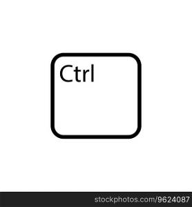ctrl key icon vector template illustration logo design