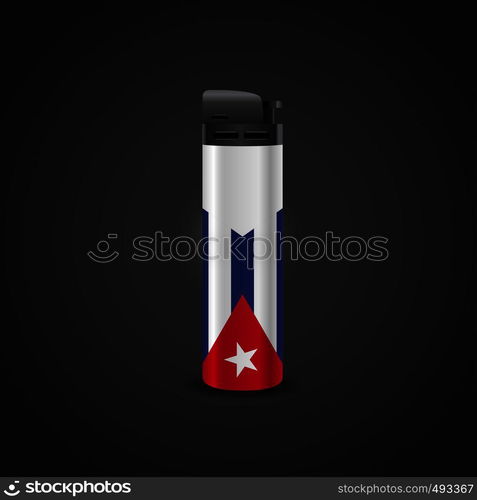 Cuba Cigrette Lighter Vector design. Vector EPS10 Abstract Template background