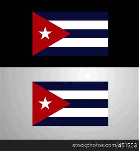 Cuba Flag banner design