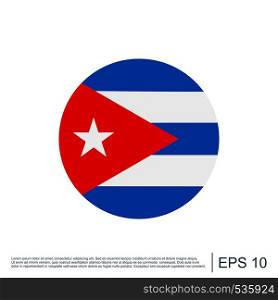 Cuba Flag Icon Template