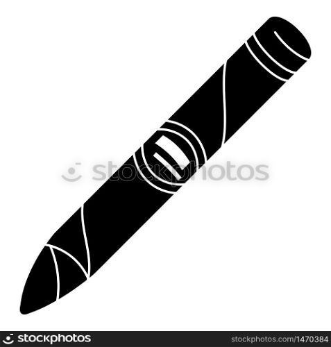 Cuban cigar icon. Simple illustration of cuban cigar vector icon for web design isolated on white background. Cuban cigar icon, simple style