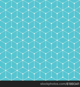 Cube and dot pattern background. Vintage retro vector design element.