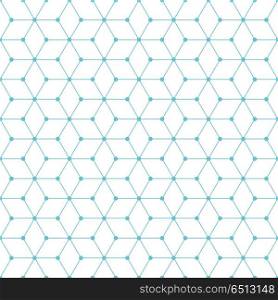Cube and dot pattern background. Vintage retro vector design element.