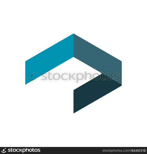 Cube business vector icon illustration