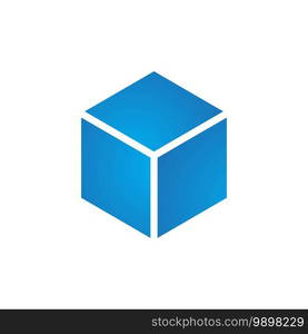 Cube business vector icon illustration