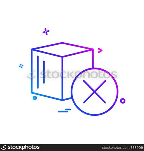 Cube icon design vector