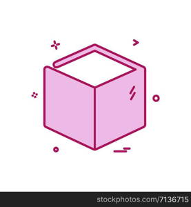 Cube icon design vector