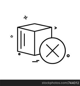 Cube icon design vector