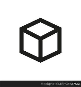 cube line icon simple design