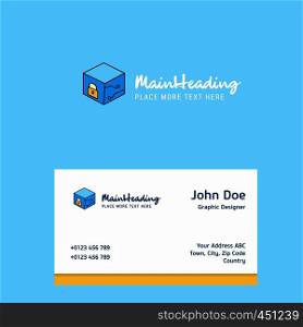 Cube logo Design with business card template. Elegant corporate identity. - Vector