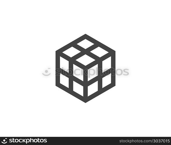 Cube Logo Template vector icon. Cube Logo Template vector icon illustration design