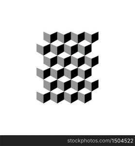 Cube vector template icon design