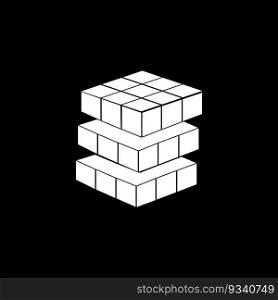 Cubic icon vector illustration symbol design