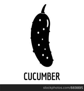 Cucumber icon. Simple illustration of cucumber vector icon for web. Cucumber icon, simple style.