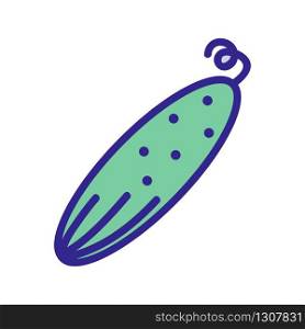 cucumber icon vector. cucumber sign. color isolated symbol illustration. cucumber icon vector outline illustration