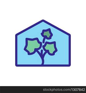 cucumber in the greenhouse icon vector. cucumber in the greenhouse sign. color isolated symbol illustration. cucumber in the greenhouse icon vector outline illustration