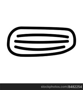 cucumber with stripes line icon vector. cucumber with stripes sign. isolated contour symbol black illustration. cucumber with stripes line icon vector illustration