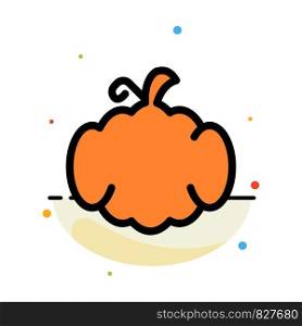 Cucurbit, Halloween, Pumpkin, Canada Abstract Flat Color Icon Template