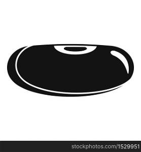Cuisine kidney bean icon. Simple illustration of cuisine kidney bean vector icon for web design isolated on white background. Cuisine kidney bean icon, simple style