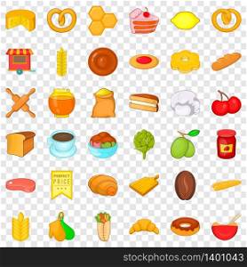 Culinary icons set. Cartoon style of 36 culinary vector icons for web for any design. Culinary icons set, cartoon style