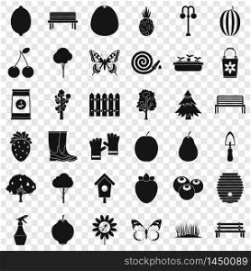 Cultivated icons set. Simple style of 36 cultivated vector icons for web for any design. Cultivated icons set, simple style