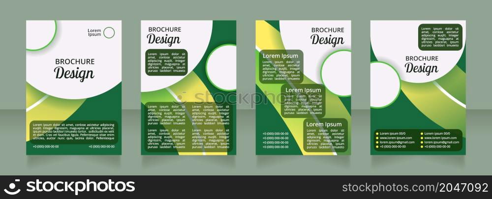 Cultural dietary choices blank brochure layout design. Vertical poster template set with empty copy space for text. Premade corporate reports collection. Editable flyer paper pages. Cultural dietary choices blank brochure layout design