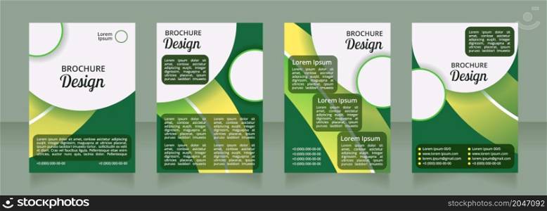 Cultural dietary choices blank brochure layout design. Vertical poster template set with empty copy space for text. Premade corporate reports collection. Editable flyer paper pages. Cultural dietary choices blank brochure layout design