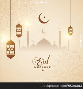 cultural eid mubarak card design background