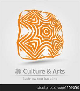Culture and art business icon for creative design work. Culture and art business icon