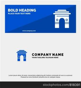 Culture, Global, Hinduism, India, Indian, Srilanka, Temple SOlid Icon Website Banner and Business Logo Template