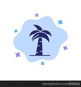 Culture, Global, India, Indian, Palm Tree, Srilanka, Tree Blue Icon on Abstract Cloud Background