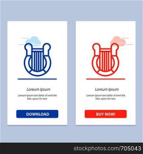 Culture, Greece, Harp, History, Nation Blue and Red Download and Buy Now web Widget Card Template