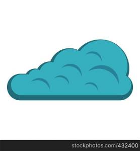 Cumulus cloud icon flat isolated on white background vector illustration. Cumulus cloud icon isolated