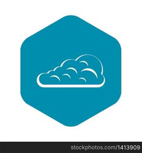 Cumulus cloud icon. Simple illustration of cumulus cloud vector icon for web. Cumulus cloud icon, simple style