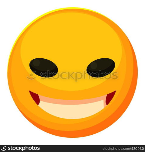 Cunning smiley icon. Cartoon illustration of cunning smiley vector icon ...