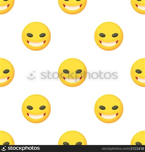 Cunning smiley pattern seamless background texture repeat wallpaper geometric vector. Cunning smiley pattern seamless vector