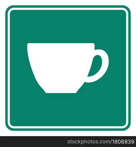 Cup and road sign