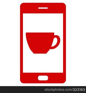 Cup and smartphone